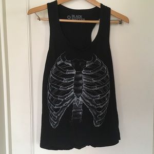 SALE🔥 Hot Topic Black Skeleton Tank Top